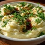 Cremige Knoblauch Puree Mit