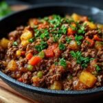 Mexikanische Hackfleisch Pfanne Mit