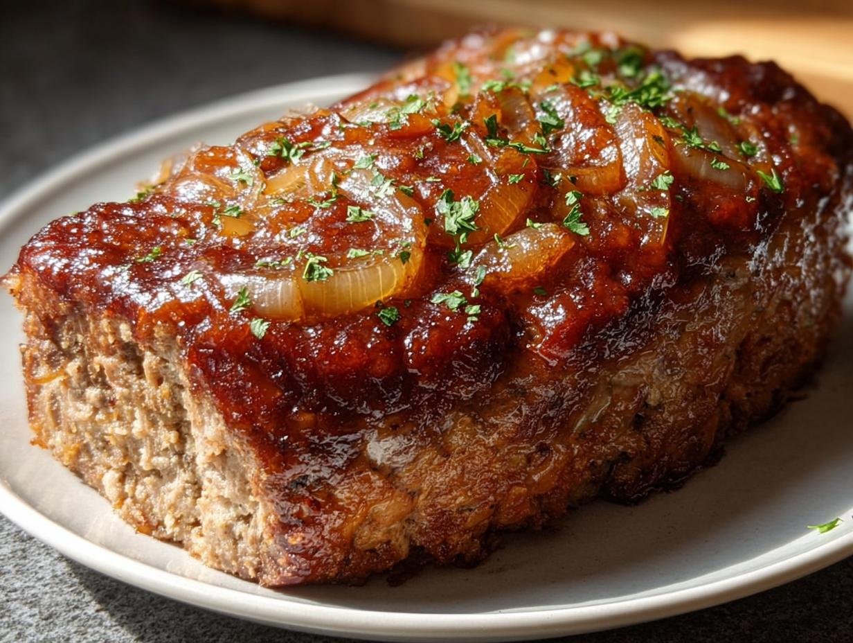 Supersaftiger Zwiebel Hackbraten