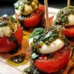 Tomaten Mozzarella Pesto Happchen