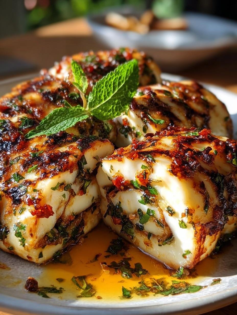 Heerlijke Gegrilde Halloumi Rolls Mit 3 Smaken - Grillte Halloumi Rolls Mit - additional detail