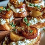 Karamellisierte Birnen Ziegenkaese Crostini