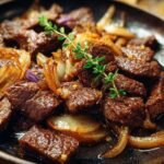 Karamellisiertes Rindfleisch Mit Zwiebeln