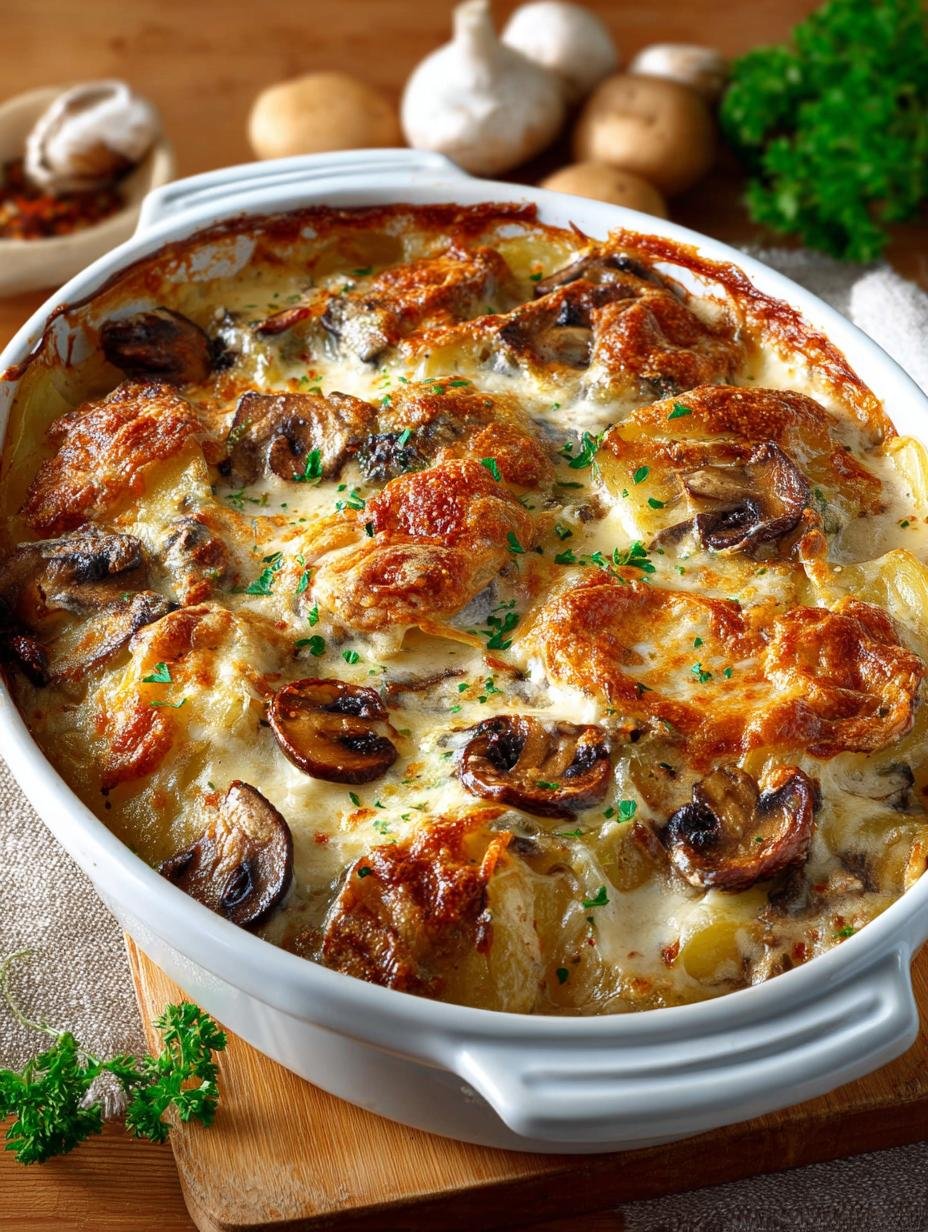 Kartoffel Champignon Auflauf