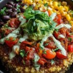 Lebendige Taco Quinoa Schussel