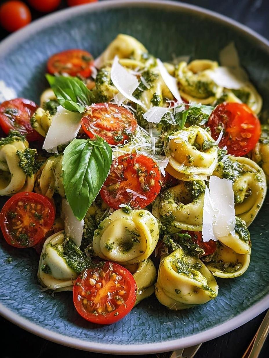Tortellinisalat mit Pesto: Simpel Genot - Tortellinisalat Mit Pesto Und - main visual representation