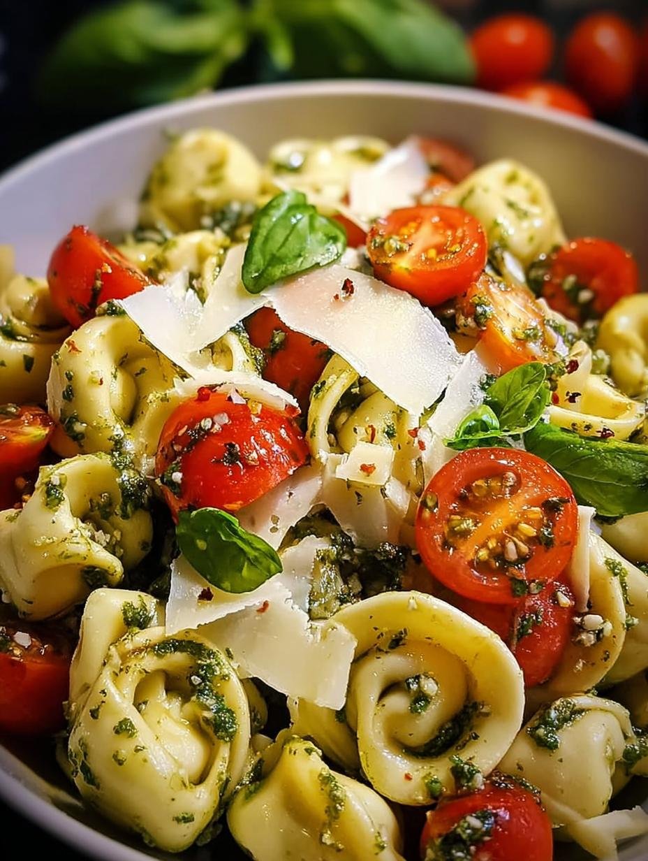 Tortellinisalat mit Pesto: Simpel Genot - Tortellinisalat Mit Pesto Und - additional detail