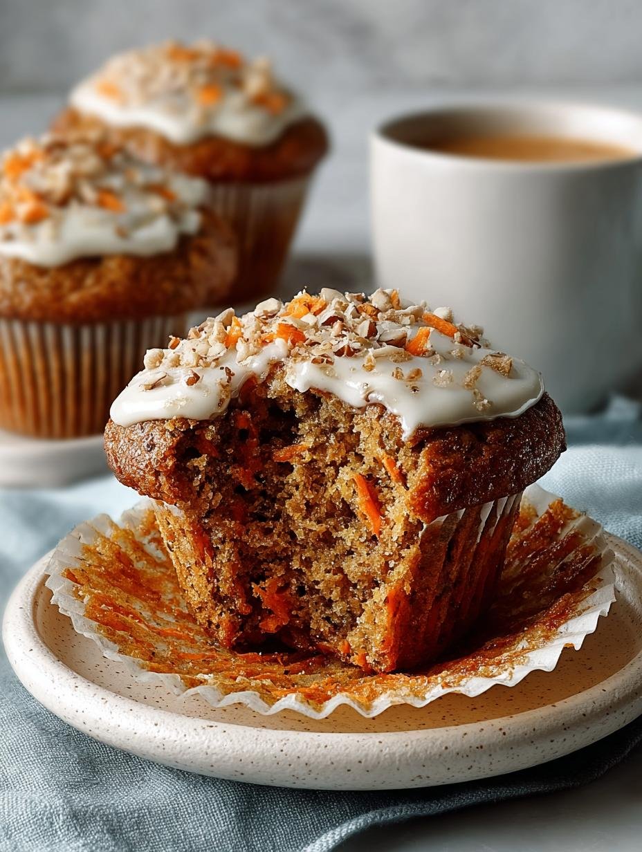 Heerlijke Bloemloze Worteltaart Muffins vers uit de oven, perfect voor een gezonde snack