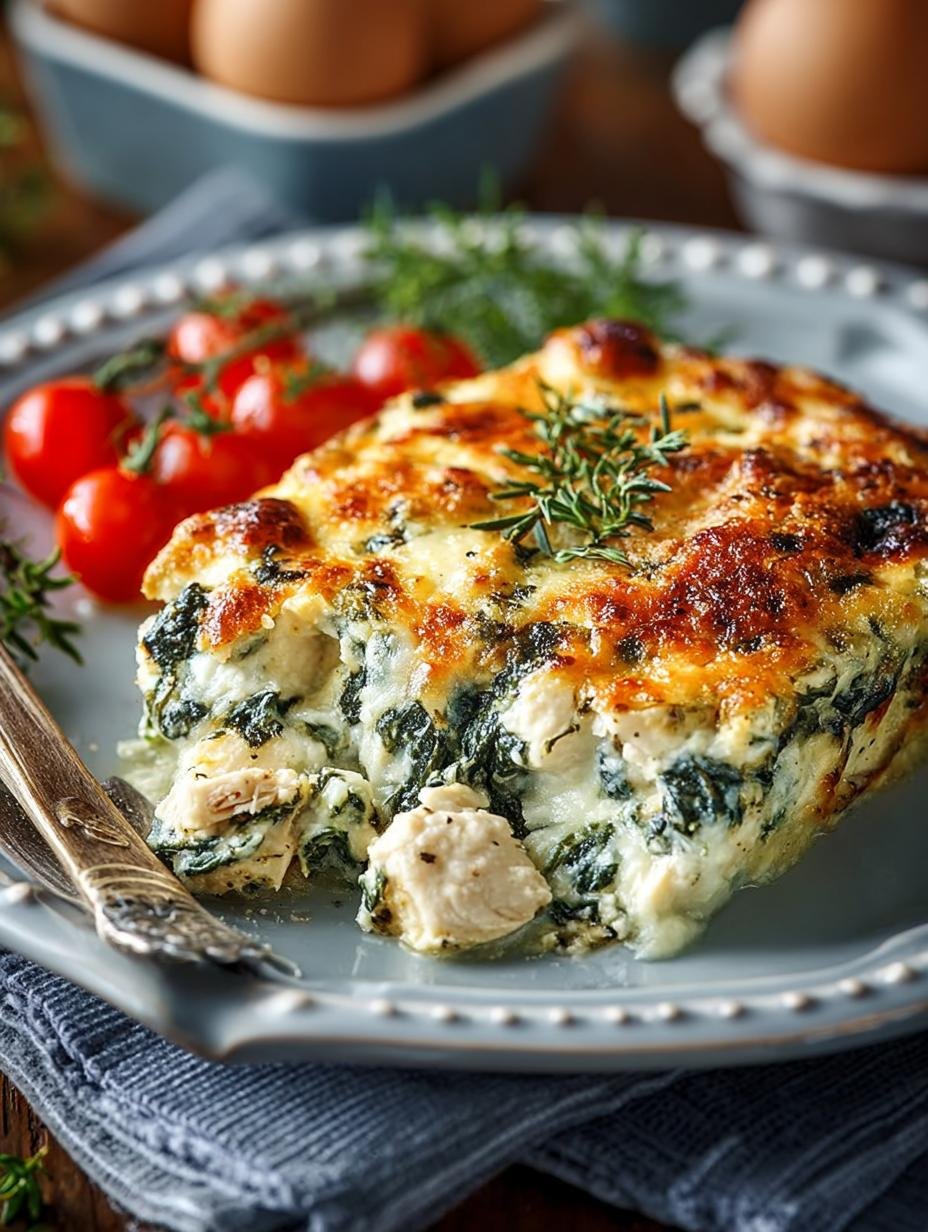 Onweerstaanbare High Protein Chicken Spinach in 25 min - High Protein Chicken Spinach - close-up van de romige vulling