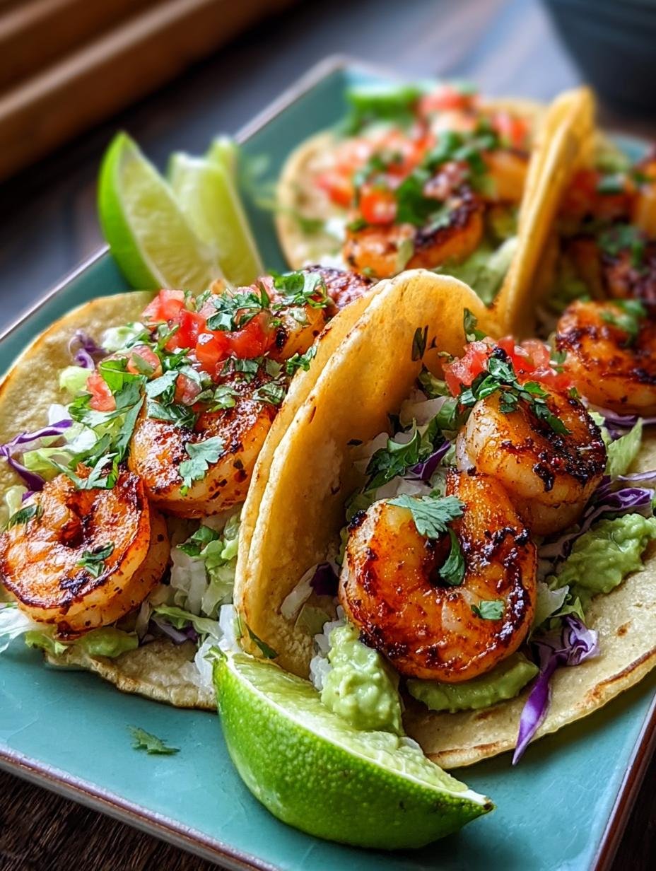 Fantastische Spicy Shrimp Tacos met 310 kcal - Spicy Shrimp Tacos with - main visual representation