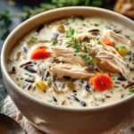 Cremige Hahnchen Wildreis Suppe