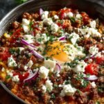 Hackfleischpfanne Mit Kritharaki Feta