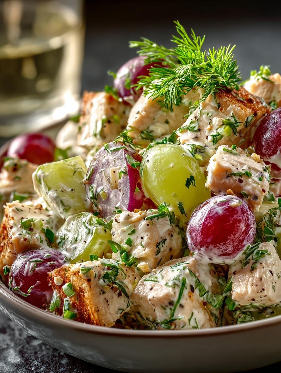 Onvergetelijke Leckerer Huhnersalat Met Trauben in 5 stappen - Leckerer Huhnersalat Mit Trauben - main visual representation