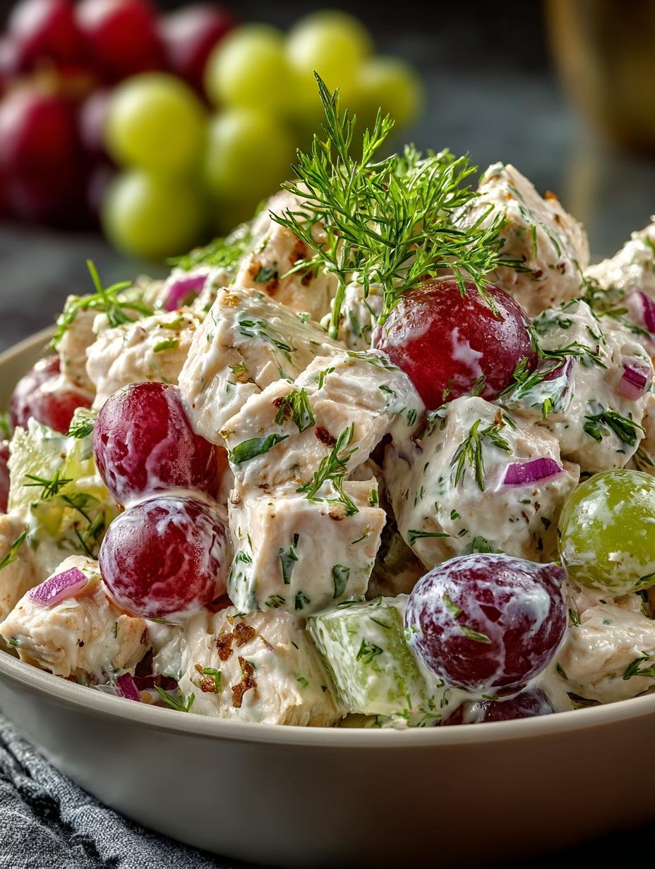Leckerer Huhnersalat Mit Trauben