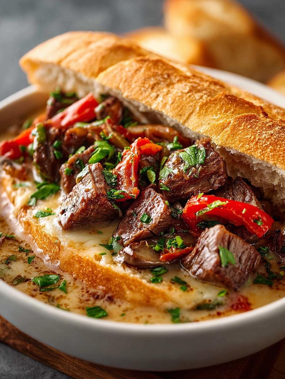 Fantastische One Pot Philly Cheesesteak Soep: 1 pan, 100% genot - One Pot Philly Cheesesteak - additional detail