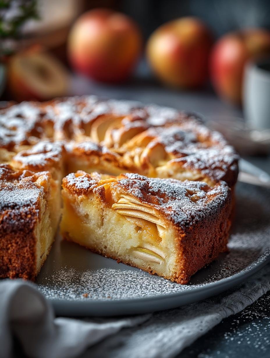 Fantastische Apple Kuchen German Apple Cake (8 Porties) - Apple Kuchen German Apple - een heerlijk stuk Duitse appeltaart met een knapperige topping en zachte appelvulling
