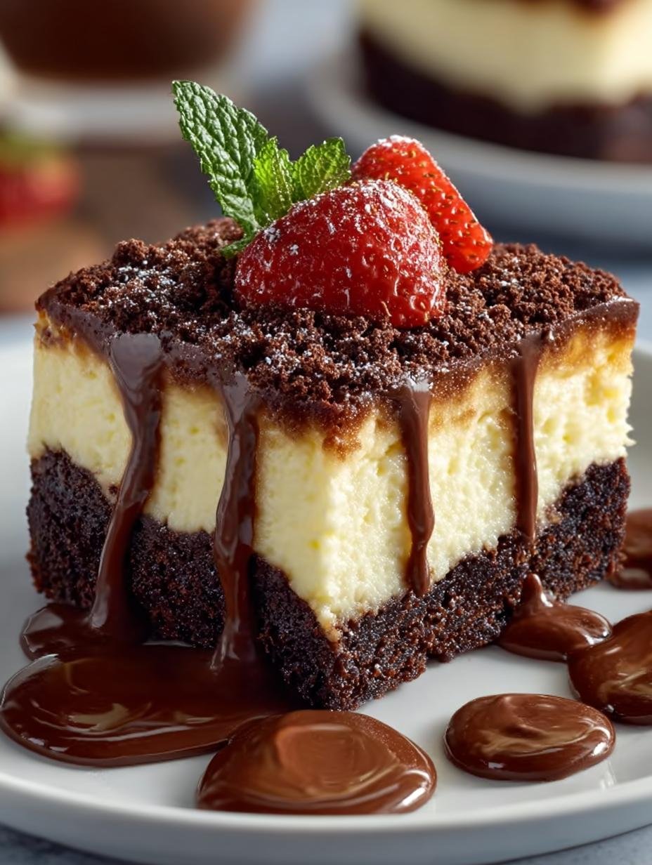 Brownie Cheesecake Cremig Schokoladig