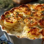 Creamy Garlic Yukon Scalloped