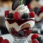 Himbeer Oreo Dessert Ein
