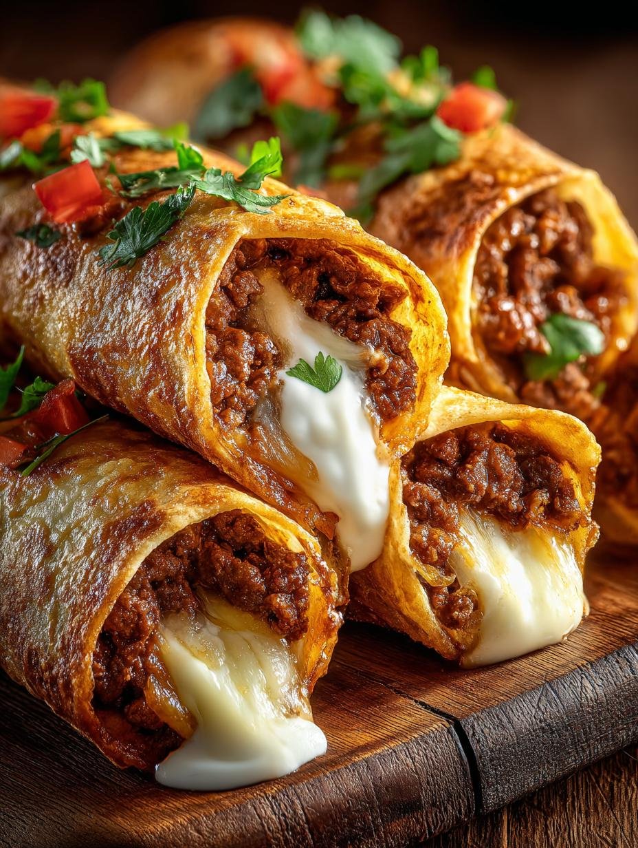 Knusprige Rindfleisch Kase Chimichangas: 6 Onweerstaanbare Smaken - Knusprige Rindfleisch Kase Chimichangas - additional detail