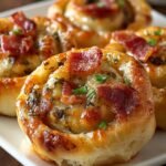 Pikante Speck Kase Rollchen