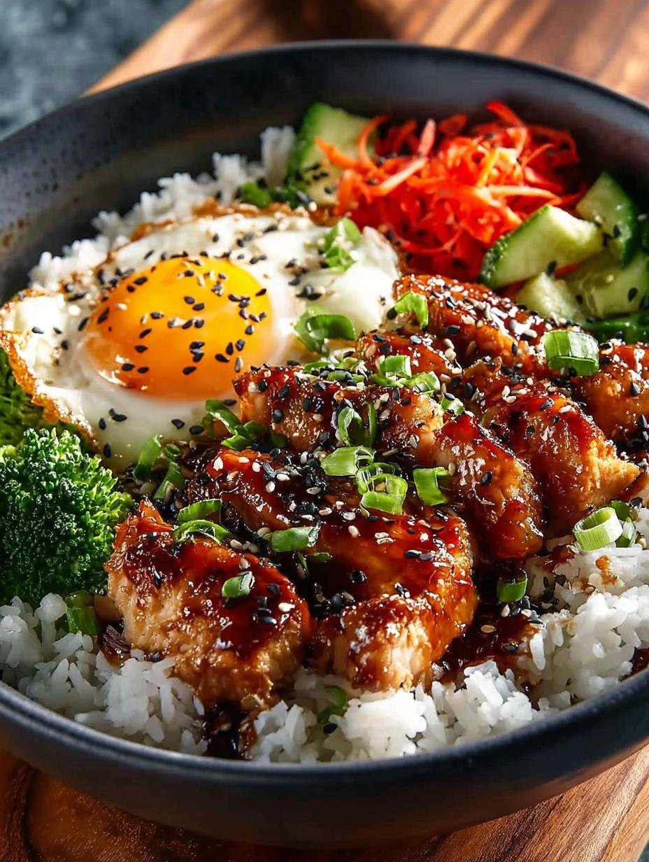 Sticky Chicken Rice Bowls