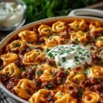 Cheesy Beef Enchilada Tortellini