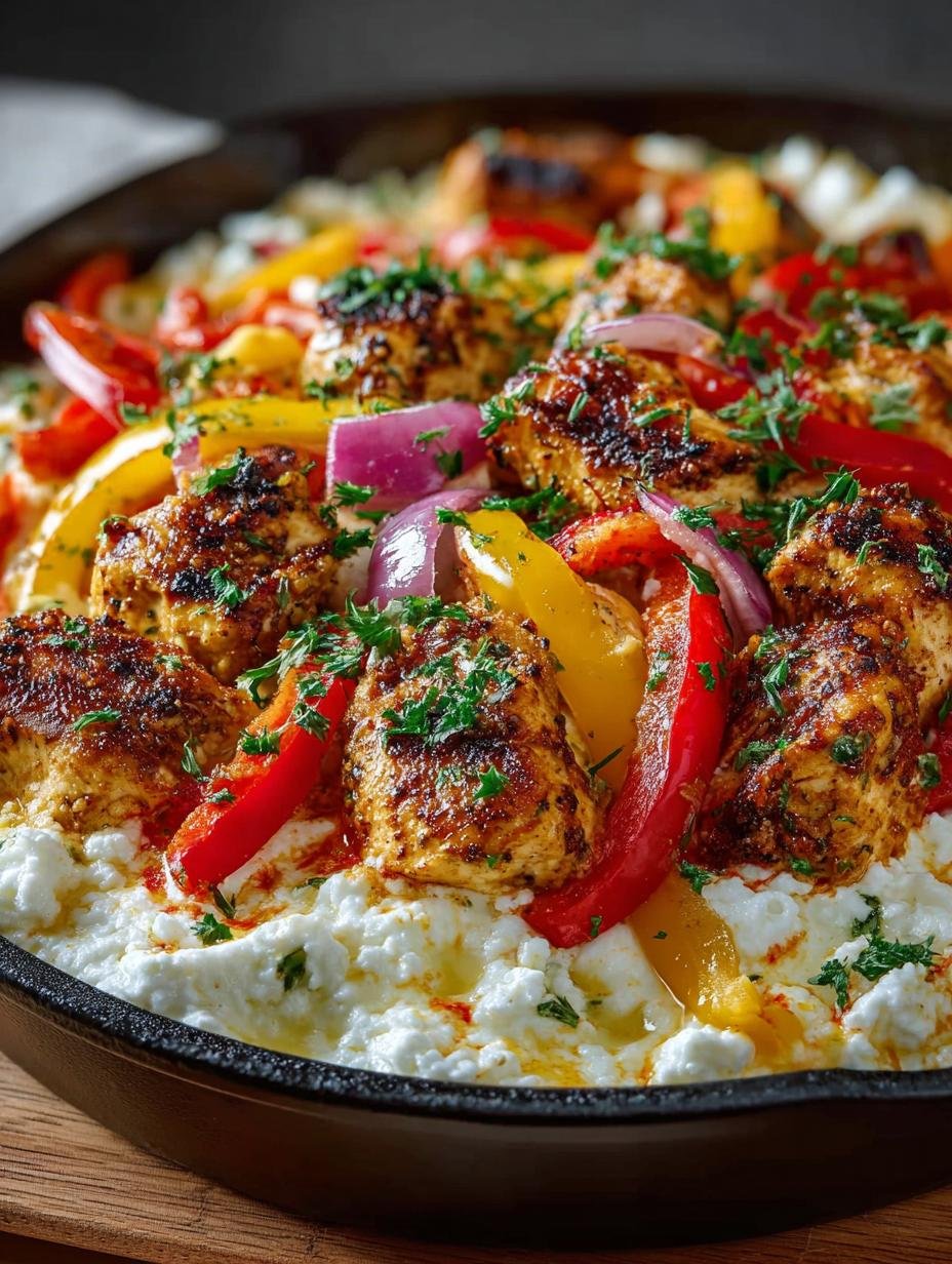 Chicken Fajita Cottage Cheese: Dit Wonder Verandert avondeten - Chicken Fajita Cottage Cheese - additional detail