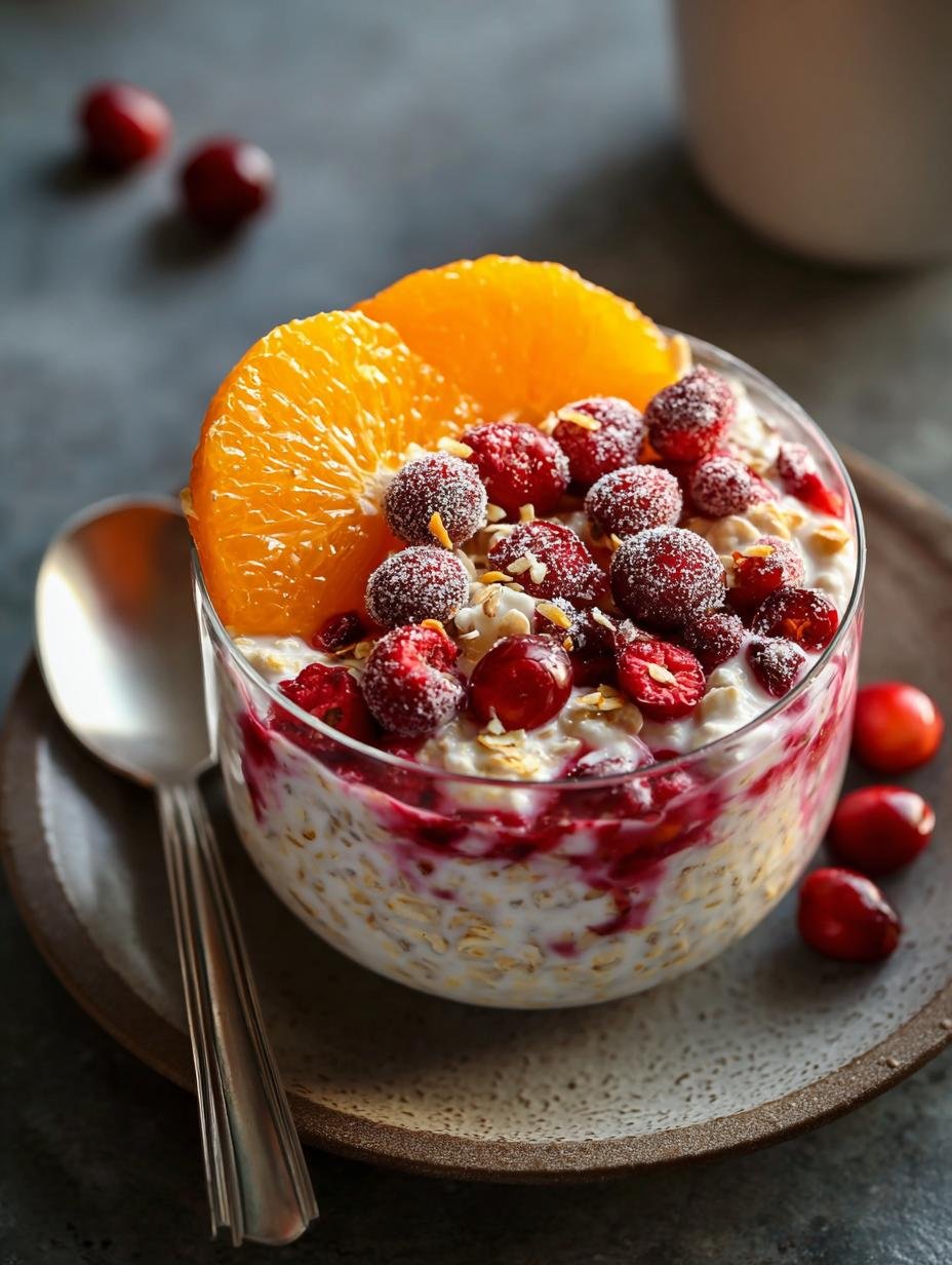 Cranberry Orange Overnight Oats