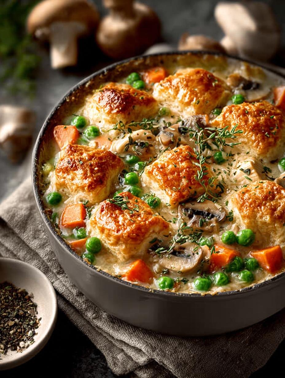 Crustless Chicken Pot Pie