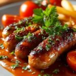 Deutsche Currywurst Tomatensauce