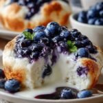 Fluffy Cottage Cheese Blueberry