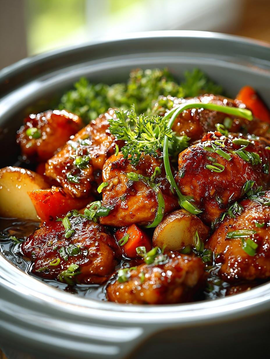 Slow Cooker Honey Garlic: 520 calorieën puur genot - Slow Cooker Honey Garlic - main visual representation