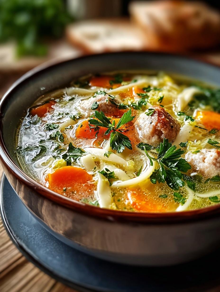 Wirsing Nudelsuppe Mit Hackbaellchen